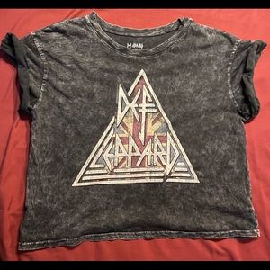 Def Leppard crop top